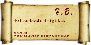 Hollerbach Brigitta névjegykártya